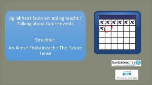 Ag labhairt faoin am at ag teacht Talking