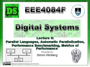 EEE 4084 F Digital Systems Lecture 5 Parallel