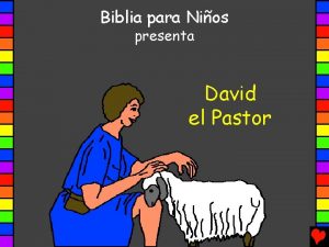 David el pastor de ovejas para niños