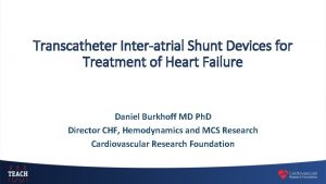 Transcatheter Interatrial Shunt Devices for Treatment of Heart