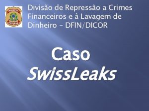 Diviso de Represso a Crimes Financeiros e Lavagem