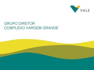 GRUPO DIRETOR COMPLEXO VARGEM GRANDE O QUE O