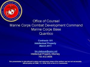 Office of Counsel Marine Corps Combat Development Command