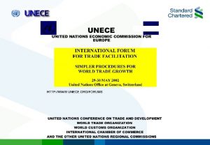 UNECE International Forum on Trade Facilitation Session III