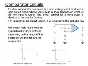 Ideal comparator