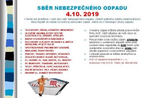 SBR NEBEZPENHO ODPADU 4 10 2019 V tomto