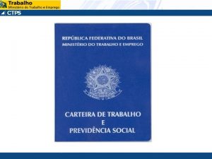 EVOLUO CTPS Manual CTPS InformatizadaWEB Carto do Trabalhador