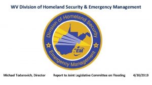 WV Division of Homeland Security Emergency Management Michael