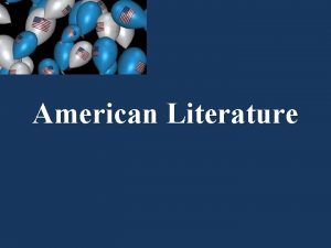 American Literature Journal 6 Watch video clip of