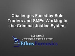Challenges Faced by Sole Traders and SMEs Working