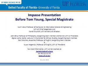 Impasse Presentation Before Tom Young Special Magistrate Sumi