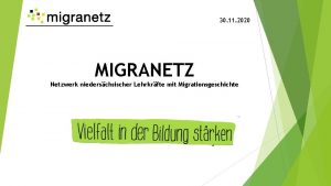 30 11 2020 MIGRANETZ Netzwerk niederschsischer Lehrkrfte mit