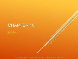 CHAPTER 10 Safety All items and derived items