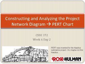 Constructing a project network