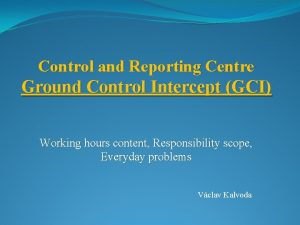 Gci ground control intercept