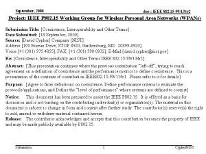 September 2000 doc IEEE 802 15 99134 r