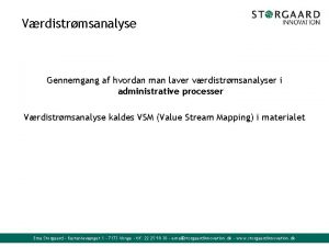 Vrdistrmsanalyse Gennemgang af hvordan man laver vrdistrmsanalyser i