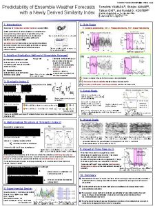 Tomohito Yamada tomohitoiis utokyo ac jp Predictability of