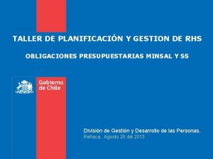 TALLER DE PLANIFICACIN Y GESTION DE RHS OBLIGACIONES