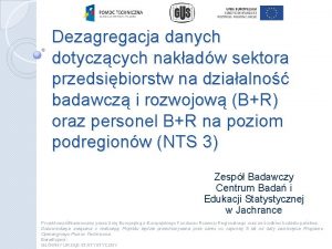 Dezagregacja danych dotyczcych nakadw sektora przedsibiorstw na dziaalno