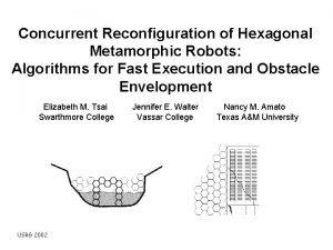 Concurrent Reconfiguration of Hexagonal Metamorphic Robots Algorithms for