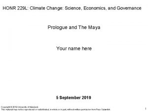HONR 229 L Climate Change Science Economics and