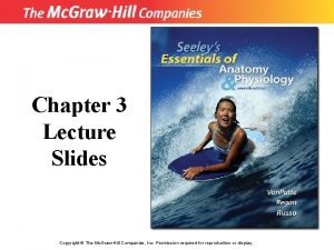 Chapter 3 Lecture Slides Copyright The Mc GrawHill