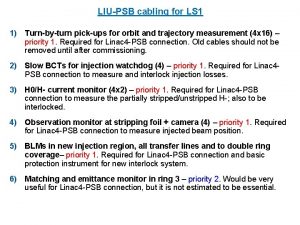LIUPSB cabling for LS 1 1 Turnbyturn pickups
