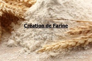 Cration de Farine Etapes de cration de la