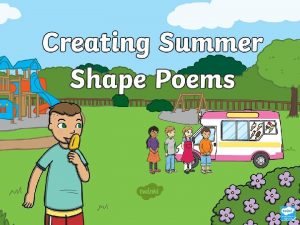 What is shape poetry
