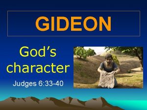 Judges 6:33-40