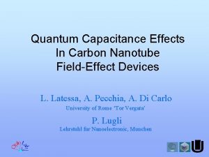 Quantum Capacitance Effects In Carbon Nanotube FieldEffect Devices