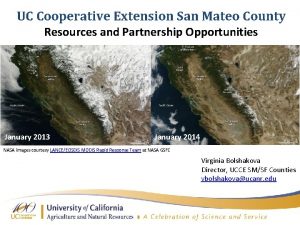 UC Cooperative Extension San Mateo County Resources and