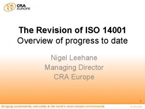 Iso 14001 revision