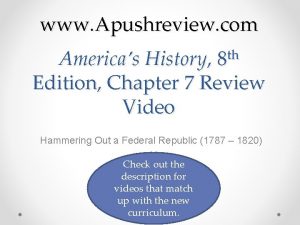 www Apushreview com th 8 Americas History Edition