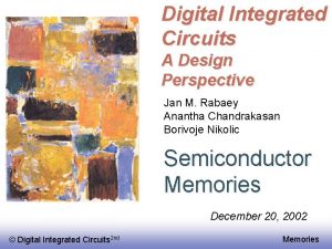 Digital Integrated Circuits A Design Perspective Jan M