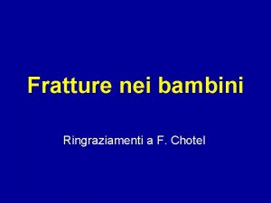 Frattura a panetto di burro