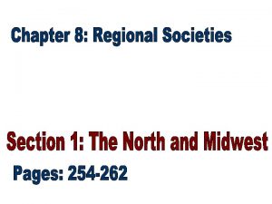 Northern Society 254255 The Market Revolution the creation