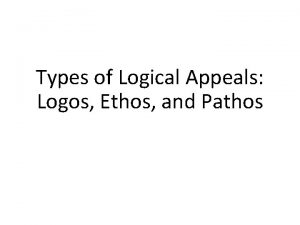 Types of logos appeals