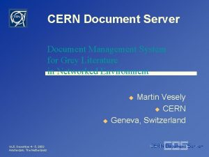 CERN Document Server Document Management System for Grey