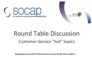 Customer service topics for discussion