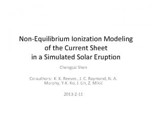 NonEquilibrium Ionization Modeling of the Current Sheet in