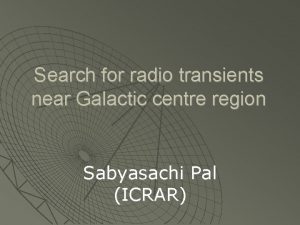 Galactic centre radio transients