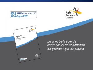 Le principal cadre de rfrence et de certification