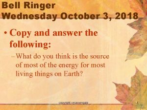 Bell Ringer Wednesday October 3 2018 Copy and