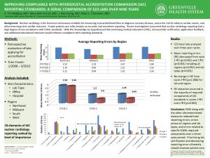 IMPROVING COMPLIANCE WITH INTERSOCIETAL ACCREDITATION COMMISSION IAC REPORTING