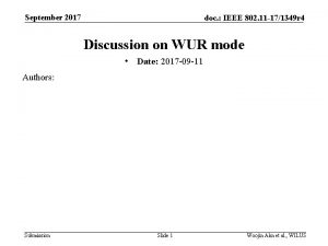 September 2017 doc IEEE 802 11 171349 r