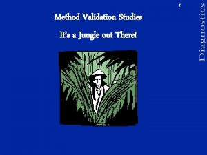 Method Validation Studies Its a Jungle out There