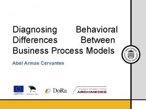 Diagnosing Behavioral Differences Between Business Process Models Abel