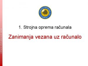 Udbenik informatike za 8 razred 1 Strojna oprema